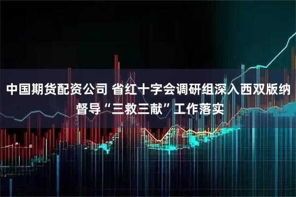 中国期货配资公司 省红十字会调研组深入西双版纳 督导“三救三献”工作落实